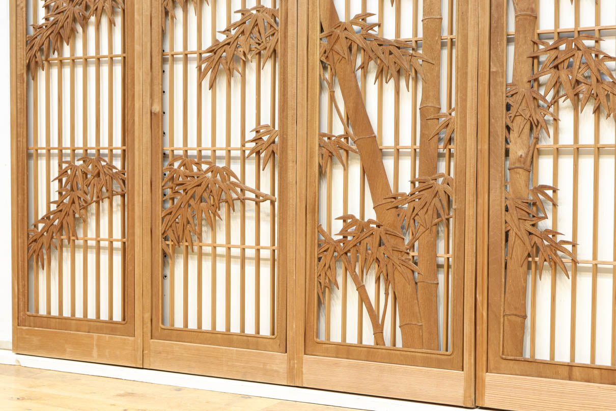 凛とした竹が力強い印象の井波書院　EZ2576　在庫4枚1組