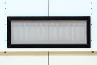 幅776ミリ!! 黒枠で和の風情溢れる小型縦繁欄間　EZ2582　在庫1枚