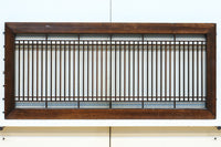 端然と縦格子が美しく並ぶ縦繁小型欄間　EZ2584　在庫1枚