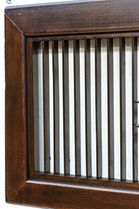 カモメが飛ぶ風情ある絵柄を描いた小型欄間　EZ2587　在庫1枚