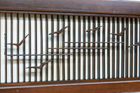 カモメが飛ぶ風情ある絵柄を描いた小型欄間　EZ2587　在庫1枚