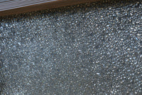 幅880ミリ!! グリーンの色ガラスが映えるガラス小型欄間　EZ2588　在庫1枚