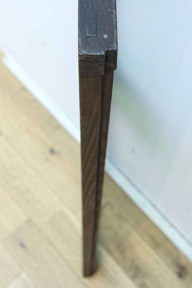 幅880ミリ!! グリーンの色ガラスが映えるガラス小型欄間　EZ2588　在庫1枚