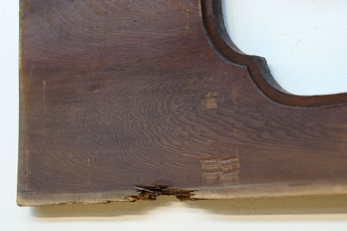 松の周りで貫録ある鷹が舞う彫刻欄間素材　EZ2592ab　在庫(a:0 b:1)枚