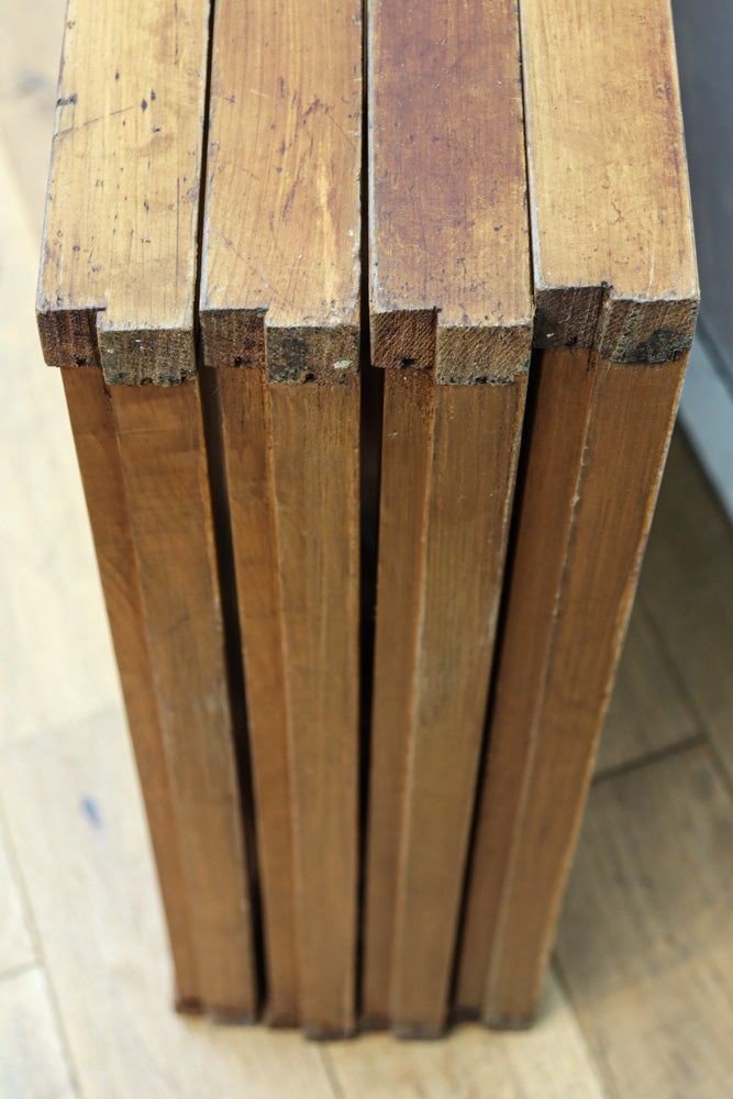 稀少小型サイズ!!　気品漂う組子帯模様で迫力ある両面ガラス入り建具セット　EZ2596　在庫4枚1組