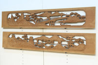 松島を描く彫刻欄間素材　EZ2598ab　在庫(a:1 b:1)枚