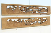 松島を描く彫刻欄間素材　EZ2598ab　在庫(a:1 b:1)枚