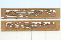 松島を描く彫刻欄間素材　EZ2598ab　在庫(a:1 b:1)枚