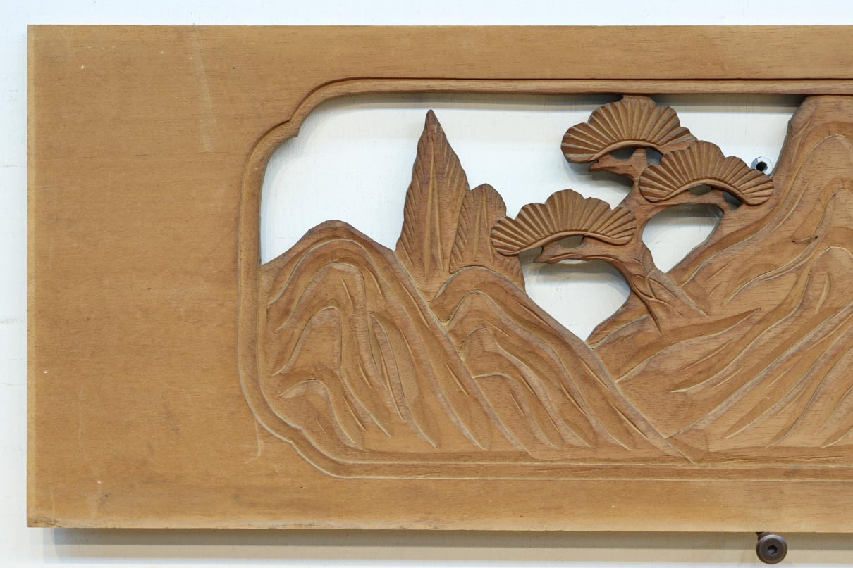 松島を描く彫刻欄間素材　EZ2598ab　在庫(a:1 b:1)枚