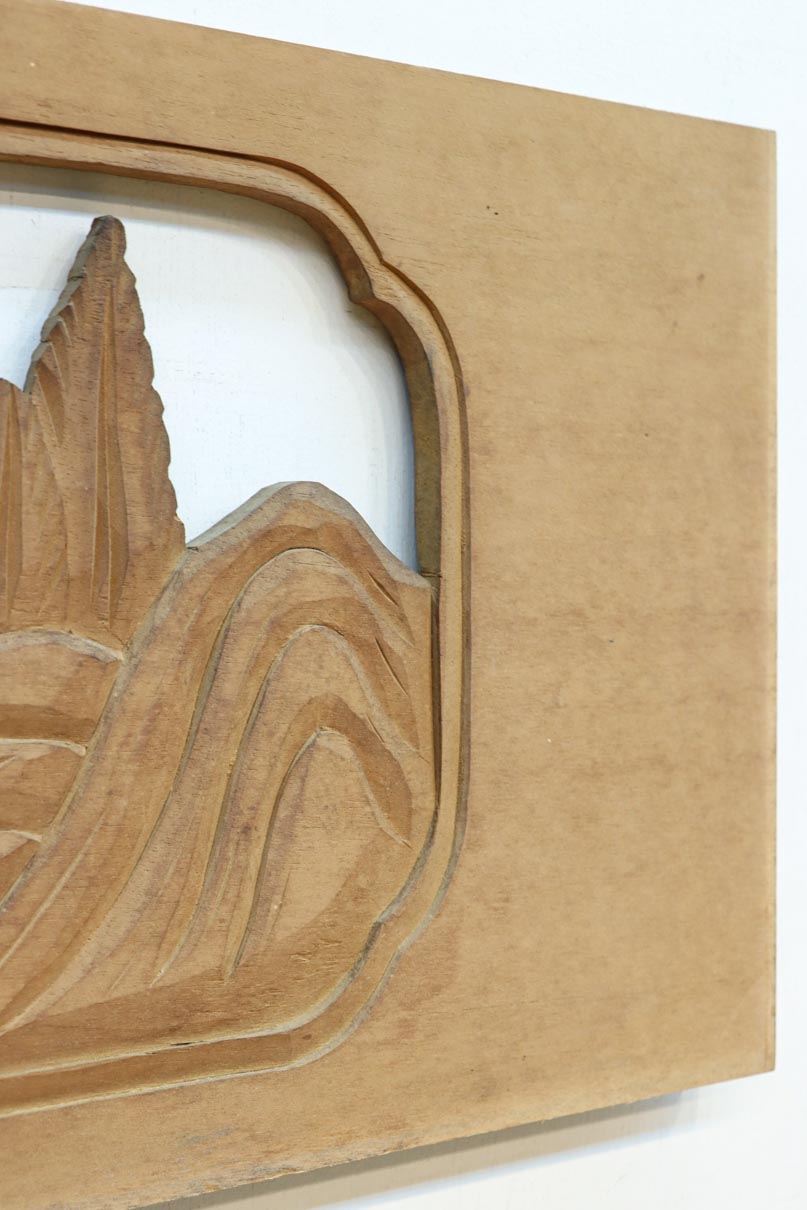 松島を描く彫刻欄間素材　EZ2598ab　在庫(a:1 b:1)枚