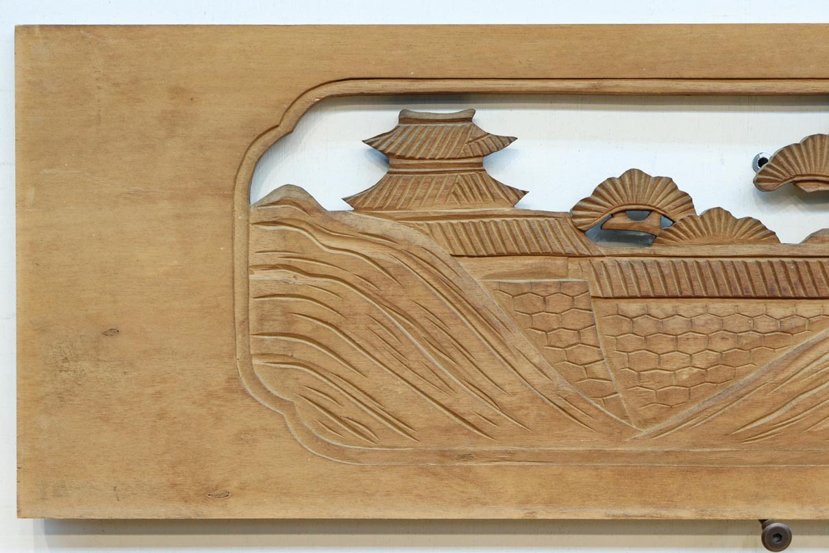 松島を描く彫刻欄間素材 EZ2598ab 在庫(a:1 b:1)枚 – 古福庵