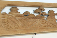 松島を描く彫刻欄間素材　EZ2598ab　在庫(a:1 b:1)枚