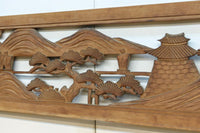 松島を描く彫刻欄間素材　EZ2598ab　在庫(a:1 b:1)枚