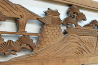 松島を描く彫刻欄間素材　EZ2598ab　在庫(a:1 b:1)枚