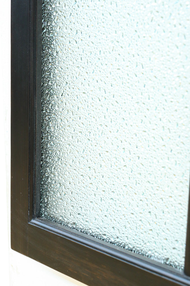 稀少アンバーガラスで華やかな印象を放つダイヤガラス入り欄間　EZ2602ab　在庫(a:1 b:1)枚