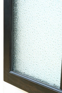 稀少アンバーガラスで華やかな印象を放つダイヤガラス入り欄間　EZ2602ab　在庫(a:1 b:1)枚