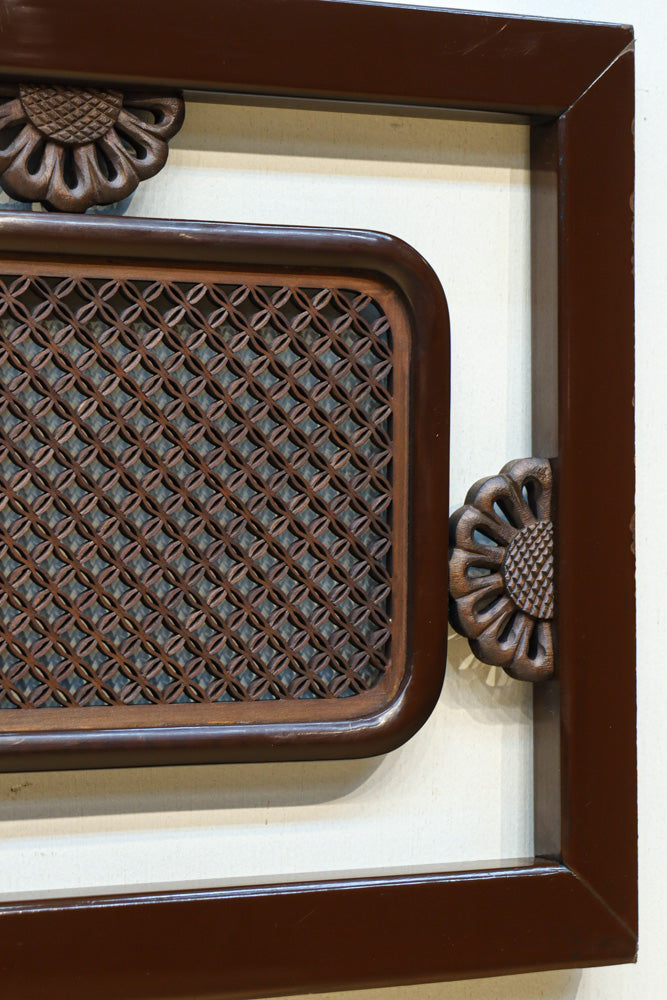 小さく繊細な青海波を敷き詰めた極上和モダンな欄間　EZ2604　在庫1枚