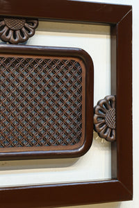 小さく繊細な青海波を敷き詰めた極上和モダンな欄間　EZ2604　在庫1枚