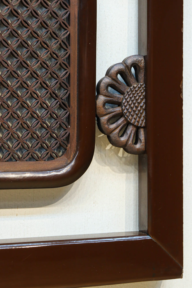 小さく繊細な青海波を敷き詰めた極上和モダンな欄間　EZ2604　在庫1枚