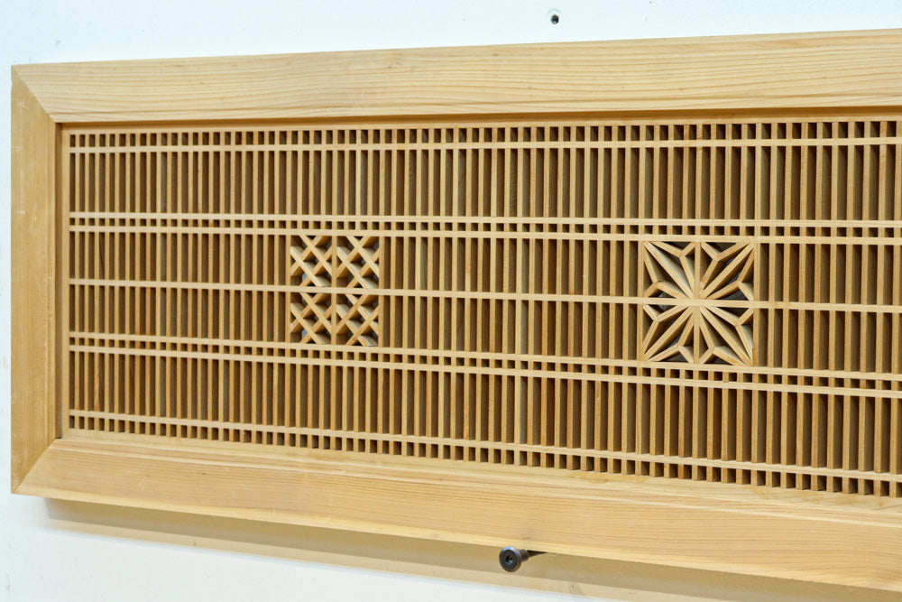 組子模様が上品な凛とした雰囲気を纏う欄間　EZ2605　在庫1枚