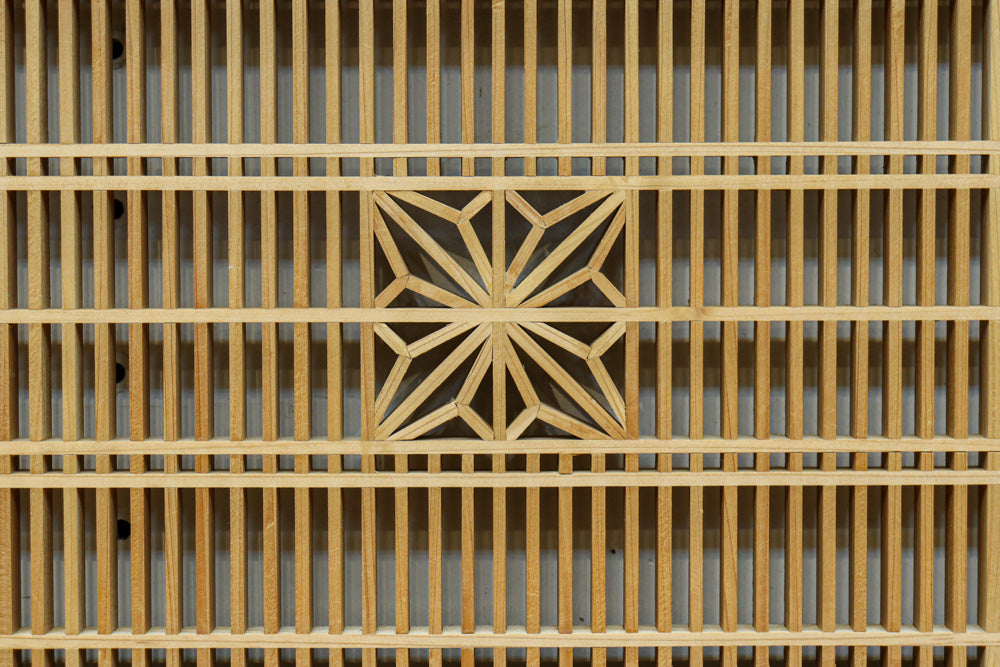 組子模様が上品な凛とした雰囲気を纏う欄間　EZ2605　在庫1枚