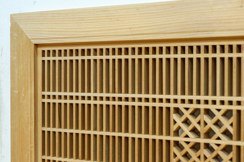 組子模様が上品な凛とした雰囲気を纏う欄間　EZ2605　在庫1枚