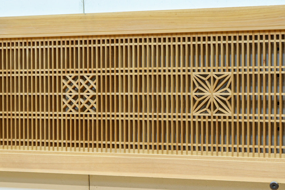 組子模様が上品な凛とした雰囲気を纏う欄間　EZ2605　在庫1枚