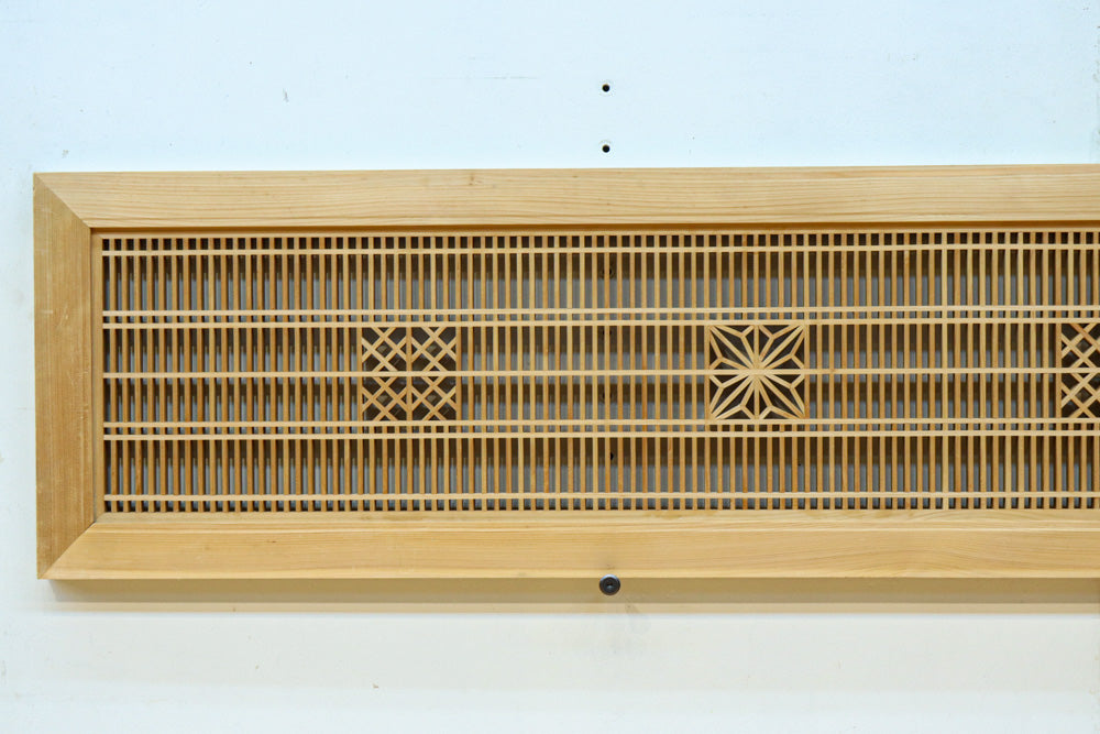 組子模様が上品な凛とした雰囲気を纏う欄間　EZ2605　在庫1枚