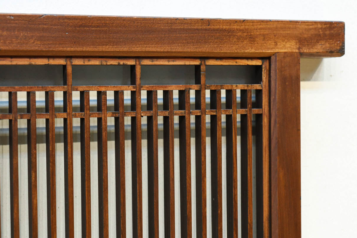 角麻の葉組子模様が華やかさを添えたガラス入り小型建具 EZ2609 在庫1