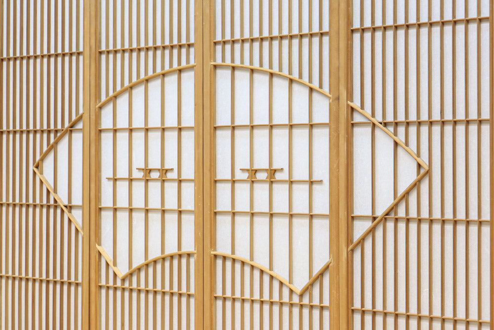 扇窓絵が上品な書院セット　EZ2610　在庫4枚1組