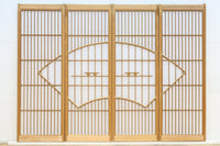 扇窓絵が上品な書院セット　EZ2610　在庫4枚1組