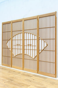 扇窓絵が上品な書院セット　EZ2610　在庫4枚1組