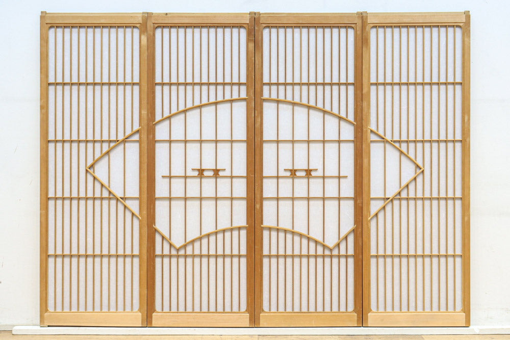 扇窓絵が上品な書院セット EZ2610 在庫4枚1組 – 古福庵