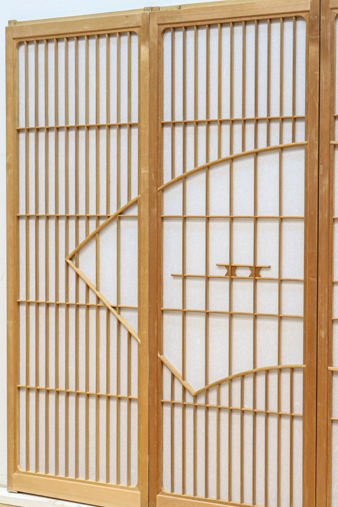 扇窓絵が上品な書院セット　EZ2610　在庫4枚1組