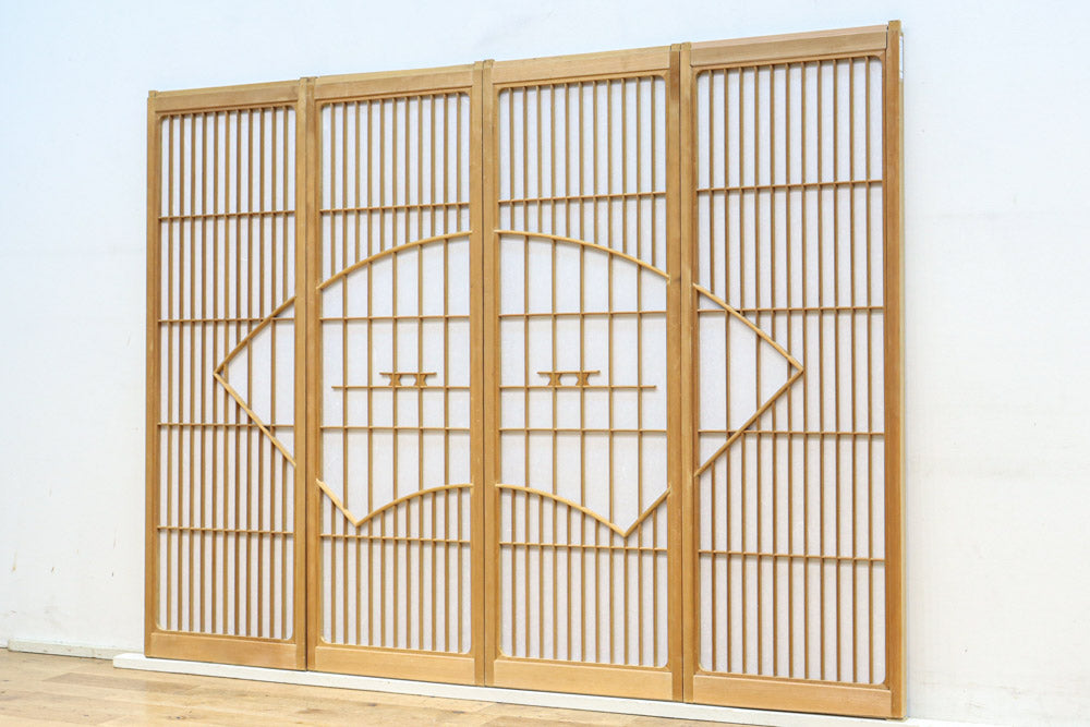 扇窓絵が上品な書院セット EZ2610 在庫4枚1組 – 古福庵