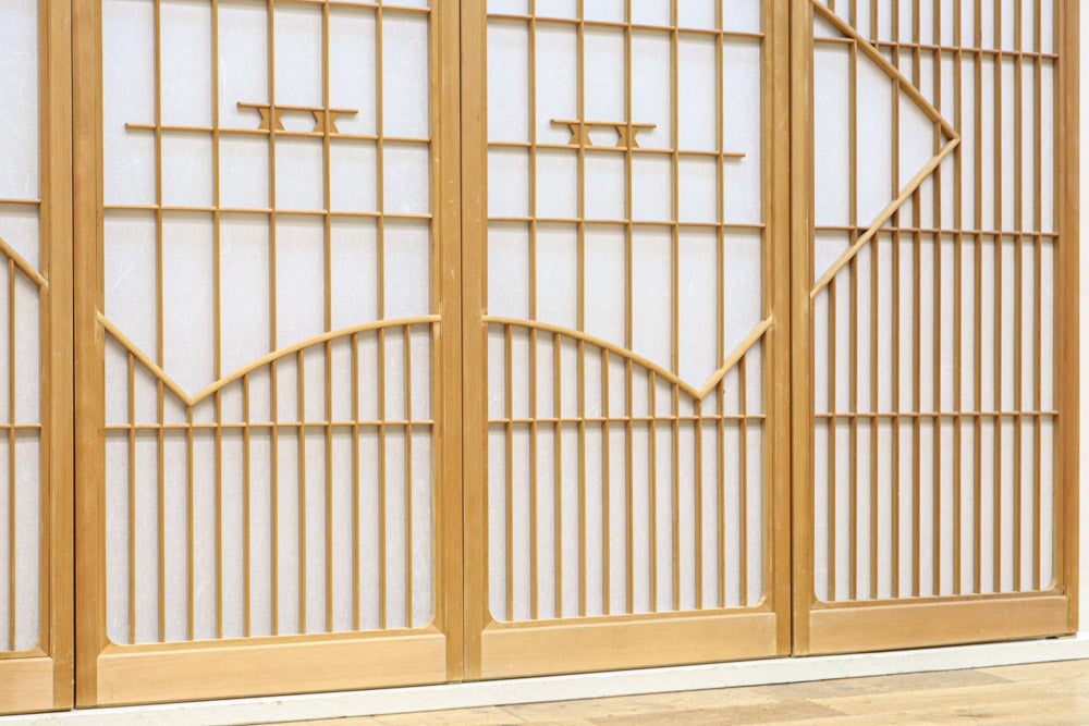 扇窓絵が上品な書院セット　EZ2610　在庫4枚1組