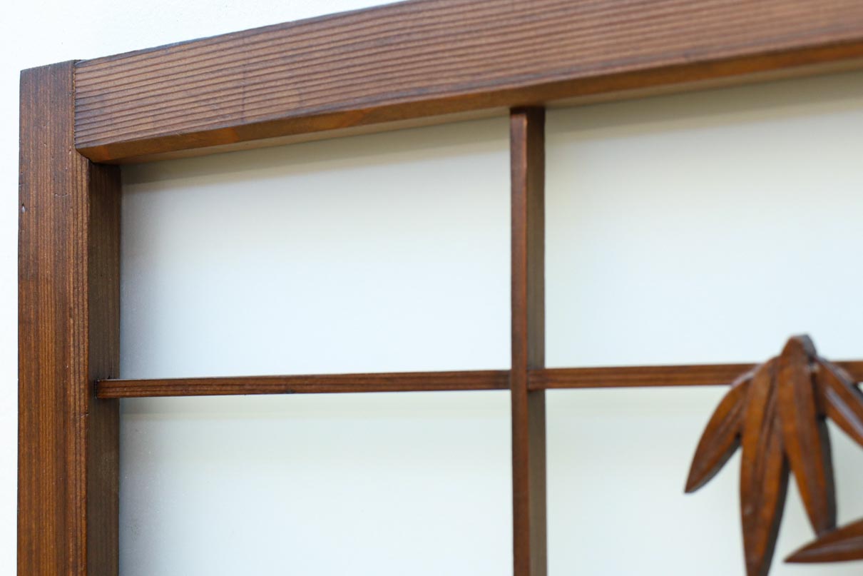 古色を帯びた風情溢れる竹雀の書院セット　EZ2612　在庫3枚一組