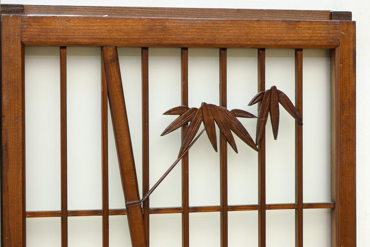 古色を帯びた風情溢れる竹雀の書院セット　EZ2612　在庫3枚一組