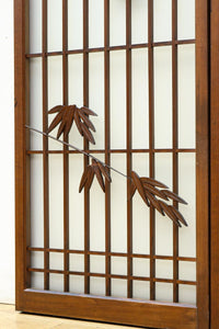 古色を帯びた風情溢れる竹雀の書院セット　EZ2612　在庫3枚一組