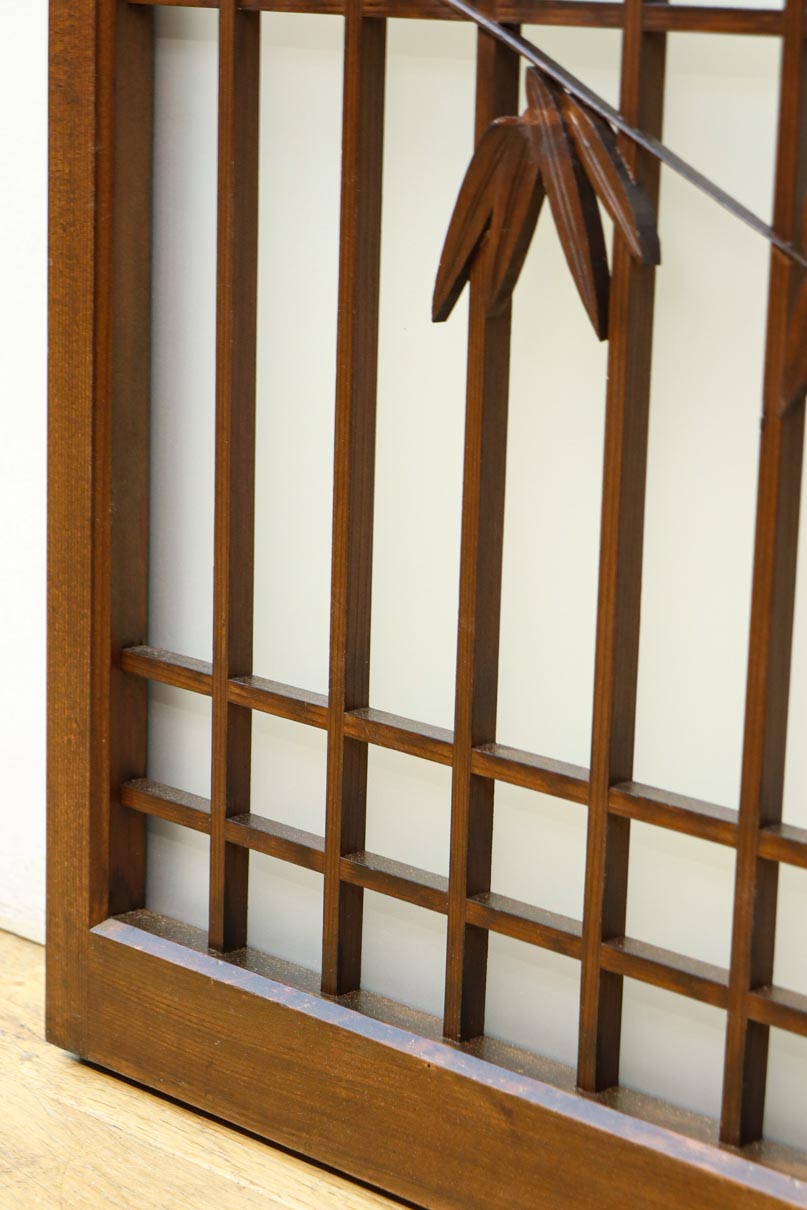 古色を帯びた風情溢れる竹雀の書院セット　EZ2612　在庫3枚一組