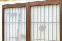 古色を帯びた風情溢れる竹雀の書院セット　EZ2612　在庫3枚一組