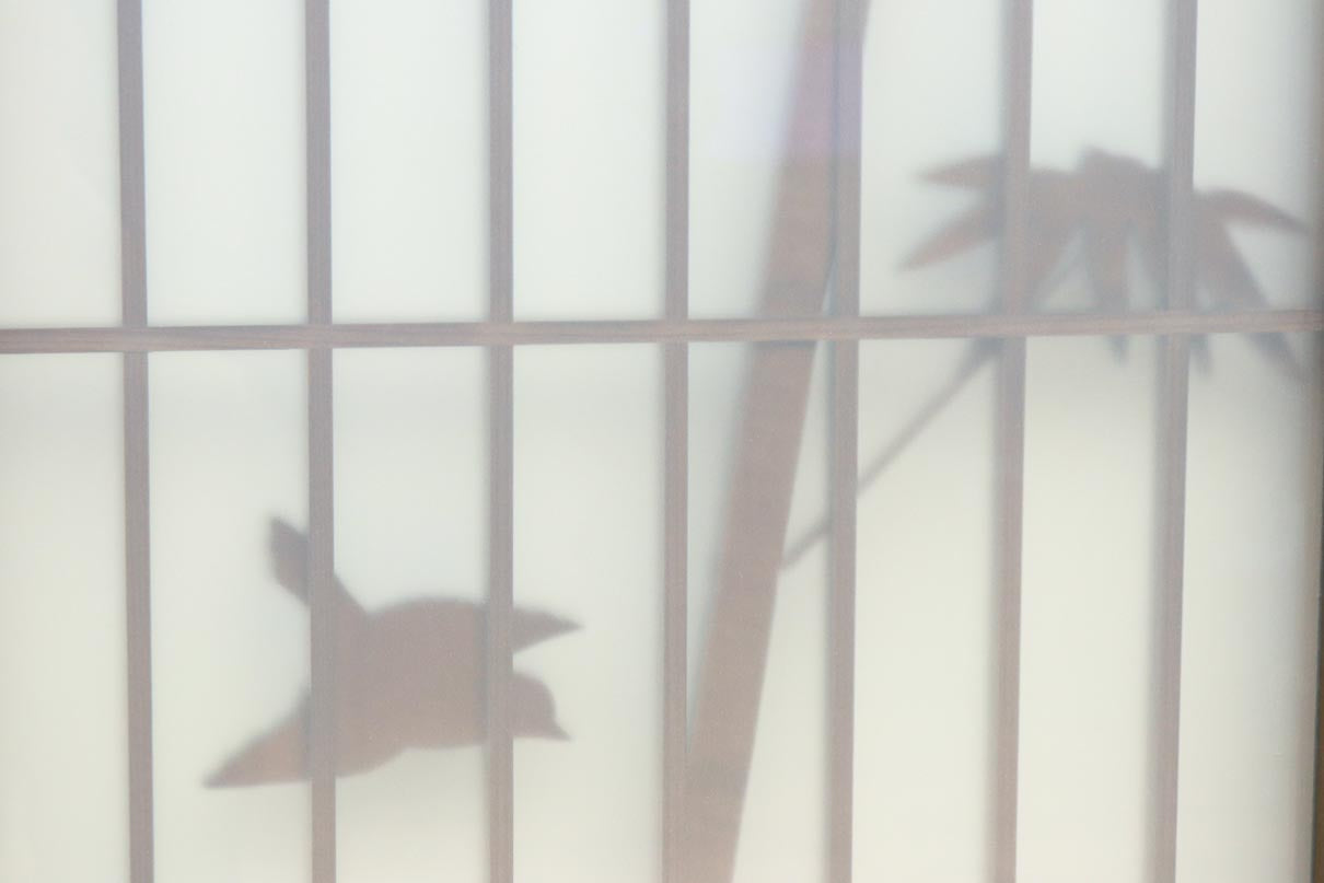 古色を帯びた風情溢れる竹雀の書院セット　EZ2612　在庫3枚一組