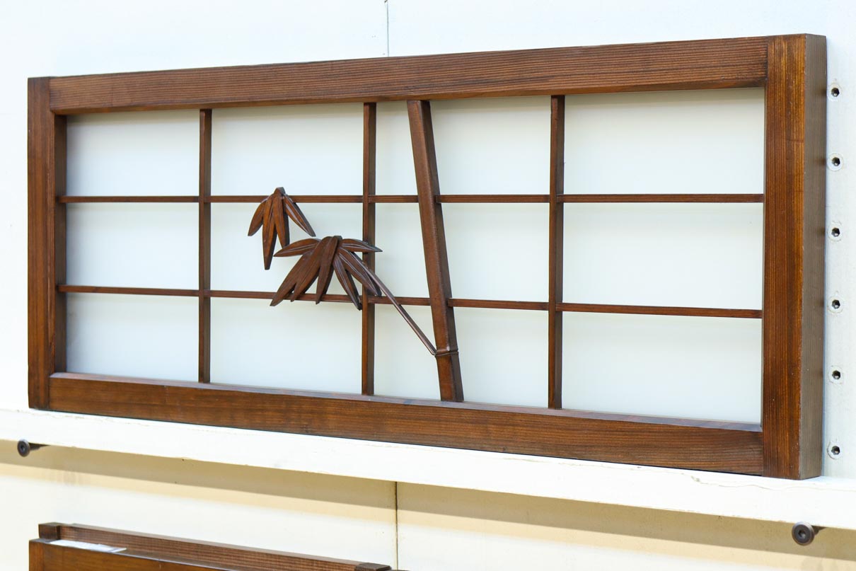 古色を帯びた風情溢れる竹雀の書院セット EZ2612 在庫3枚一組