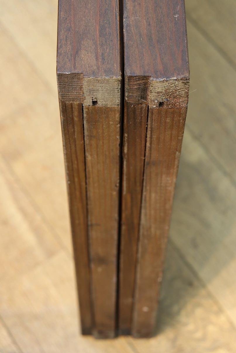 古色を帯びた風情溢れる竹雀の書院セット　EZ2612　在庫3枚一組