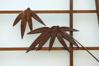 古色を帯びた風情溢れる竹雀の書院セット　EZ2612　在庫3枚一組