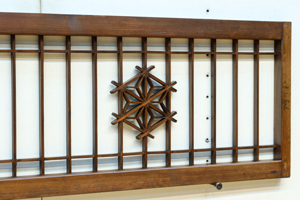 欄間組子1枚⑲ 丸みのある麻の葉組子が可愛らしい中型欄間 EZ2628 在庫1枚 – 古福庵