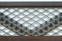 麻の葉帯模様が美しい欄間・書院セット　EZ2629　在庫5枚1組