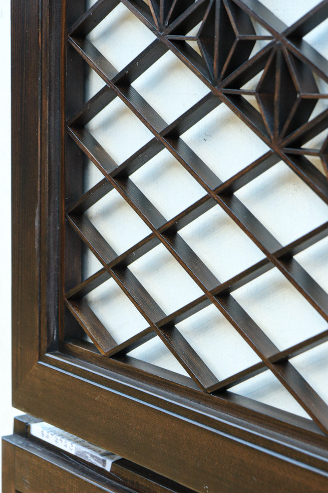 麻の葉帯模様が美しい欄間・書院セット　EZ2629　在庫5枚1組