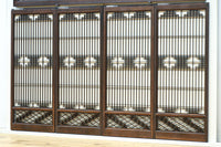 麻の葉帯模様が美しい欄間・書院セット　EZ2629　在庫5枚1組