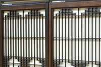 麻の葉帯模様が美しい欄間・書院セット　EZ2629　在庫5枚1組